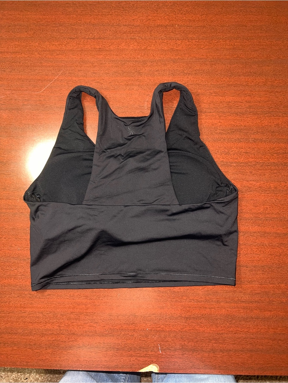 Athleta Black High-Neck Racerback Sports Bra - Picture 3 of 3